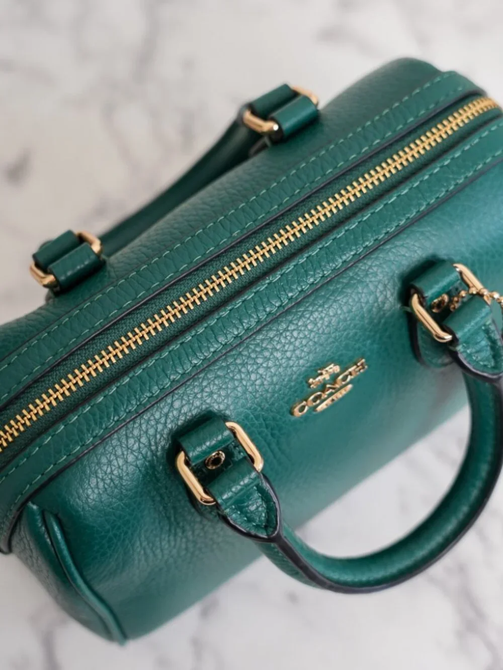 Coach CW328 Mini Rowan Crossbody Bag in Emerald NWT